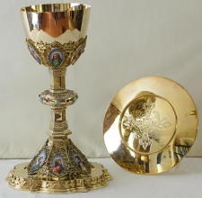 Antique Silver Gothic Chalice
